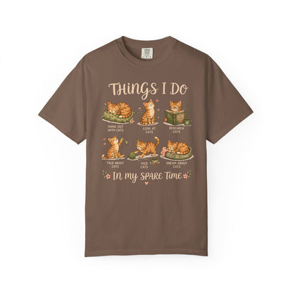Spare Time Cat T-Shirt