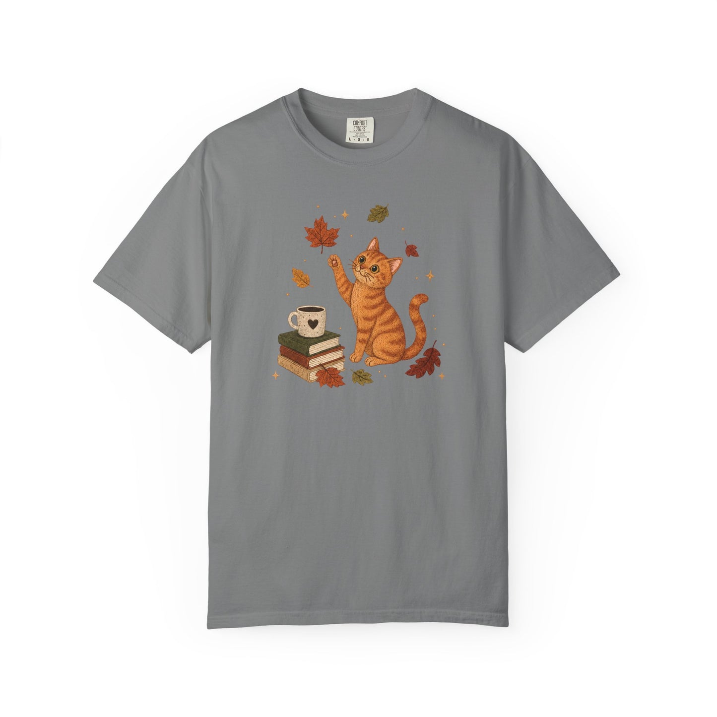Cozy Fall Orange Cat T-Shirt
