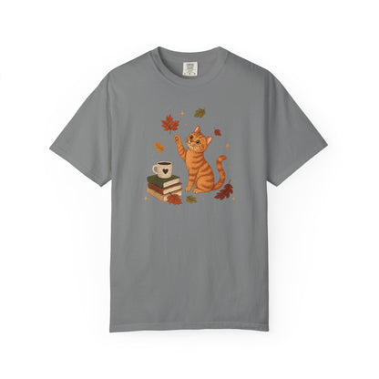 Cozy Fall Orange Cat T-Shirt