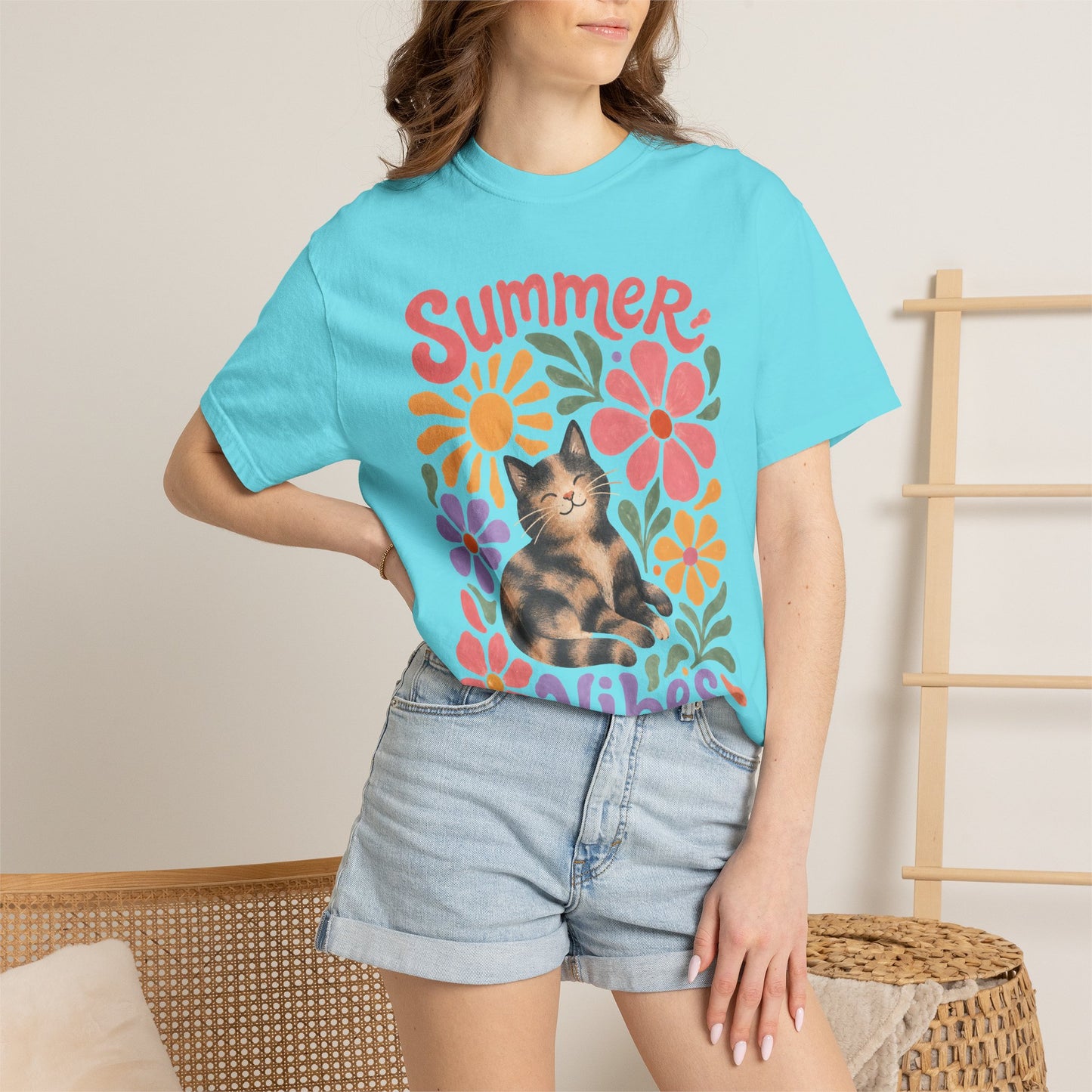Summer Tortie Cat T-Shirt