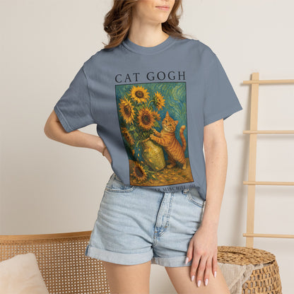 Sunflower Mischief Cat T-Shirt