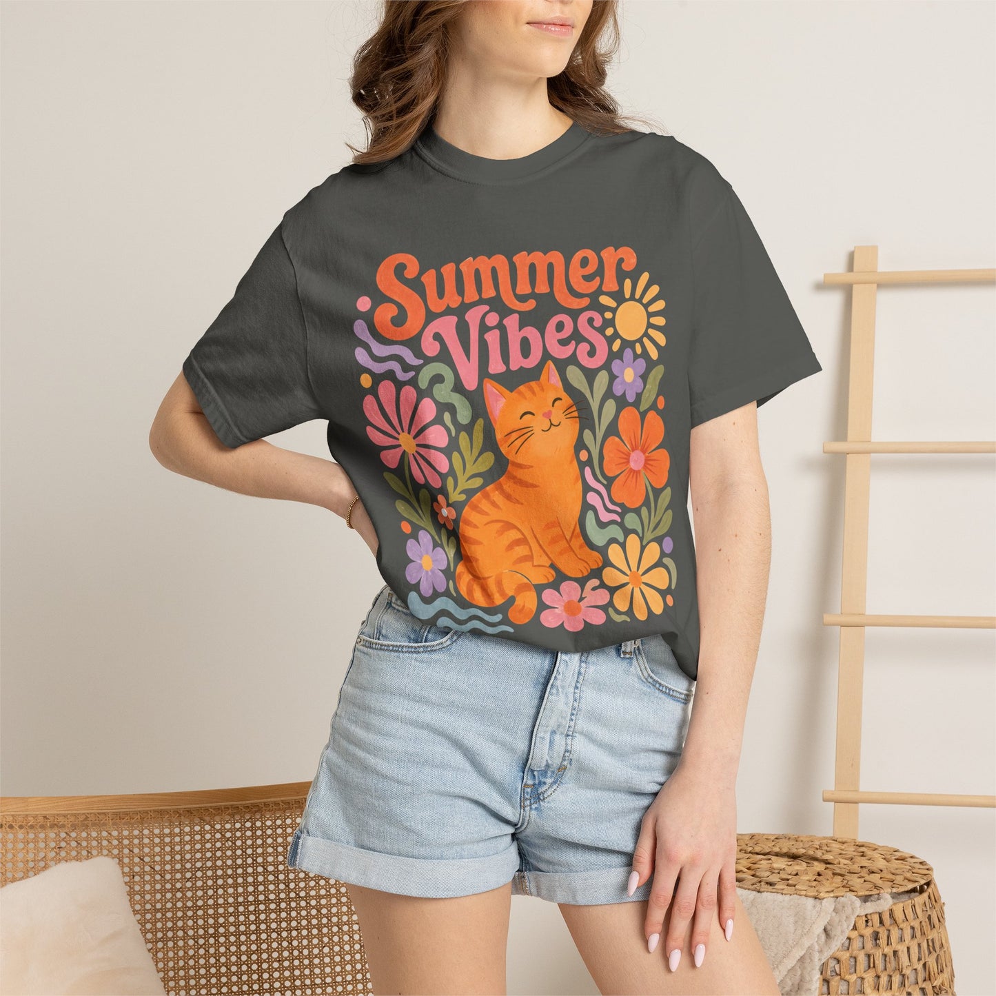 Summer Vibes Cat T-Shirt