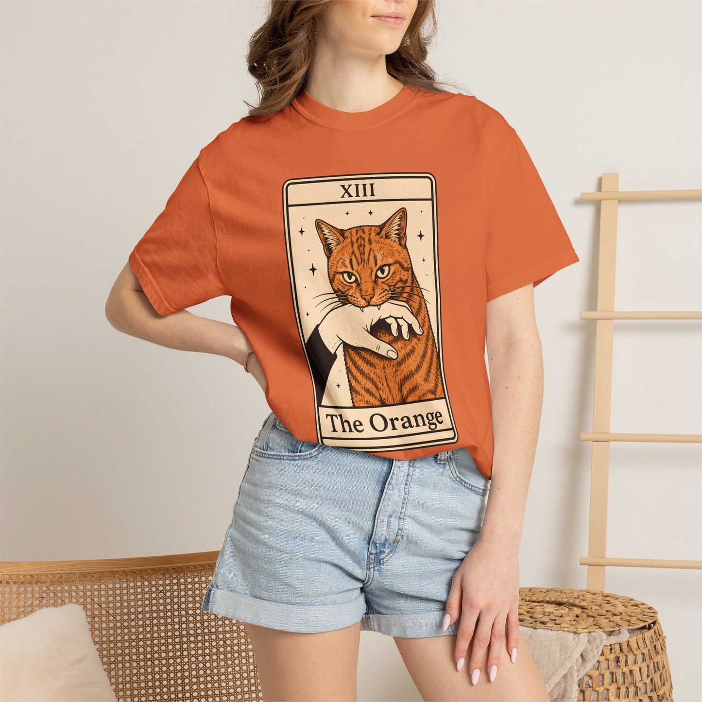 The Orange Tarot Cat T-Shirt