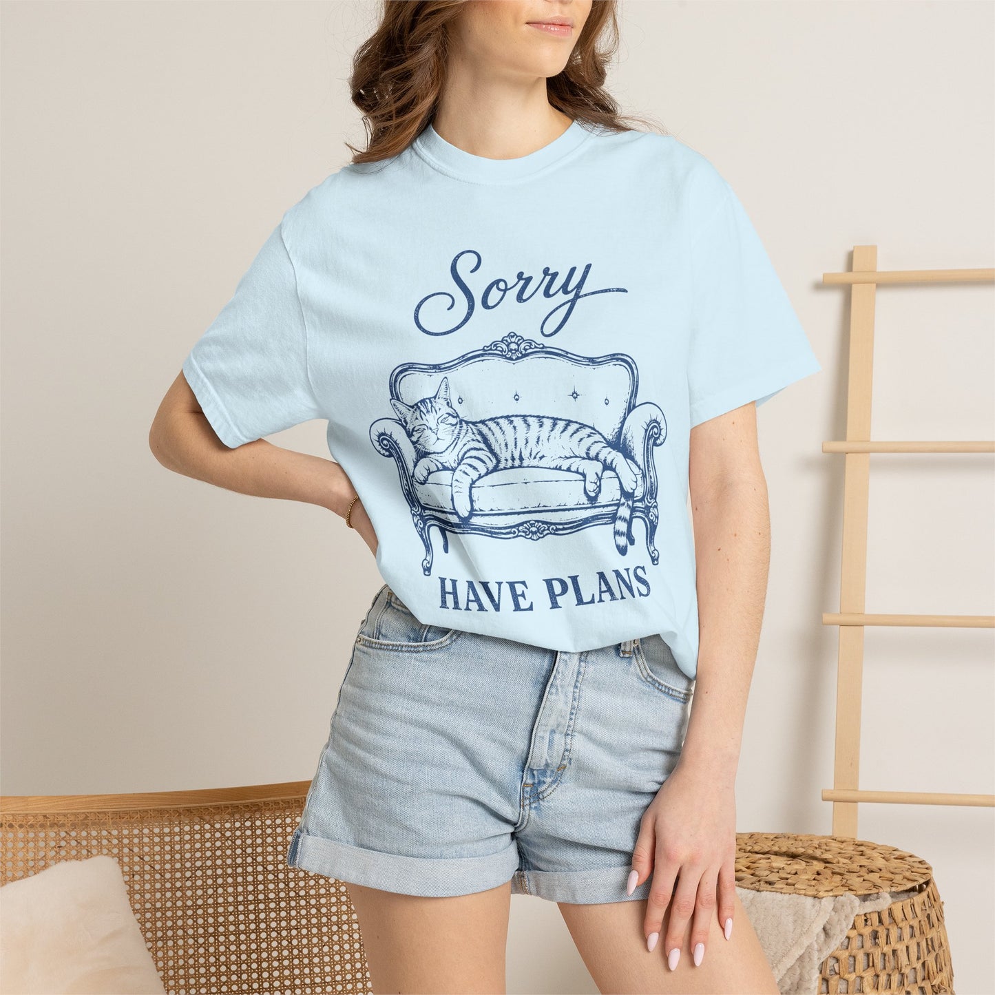 Sorry Have Plans Cat T-Shirt
