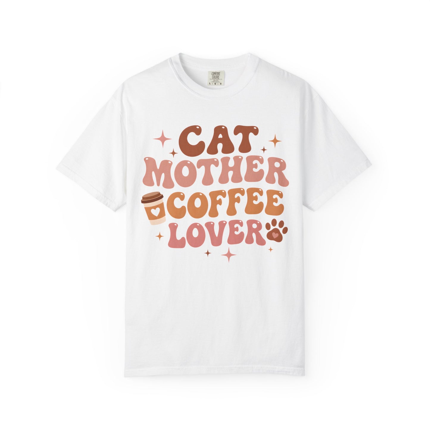 Cat Mother Coffee Lover Cat T-Shirt