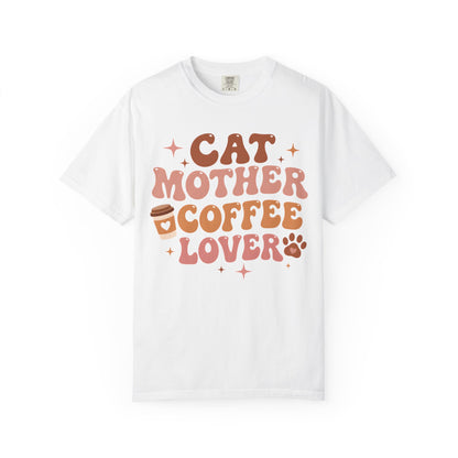Cat Mother Coffee Lover Cat T-Shirt