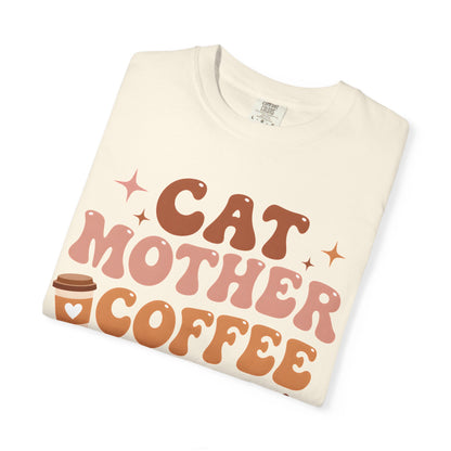 Cat Mother Coffee Lover Cat T-Shirt
