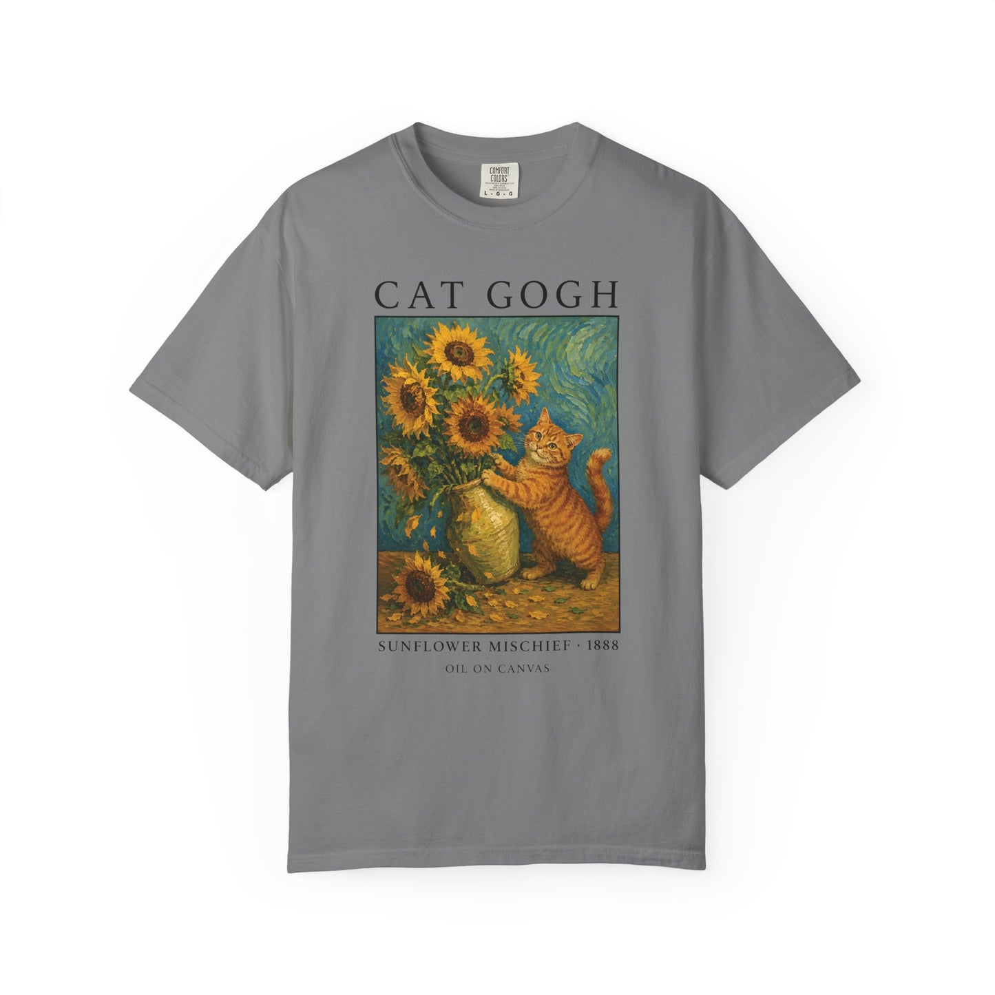 Sunflower Mischief Cat T-Shirt