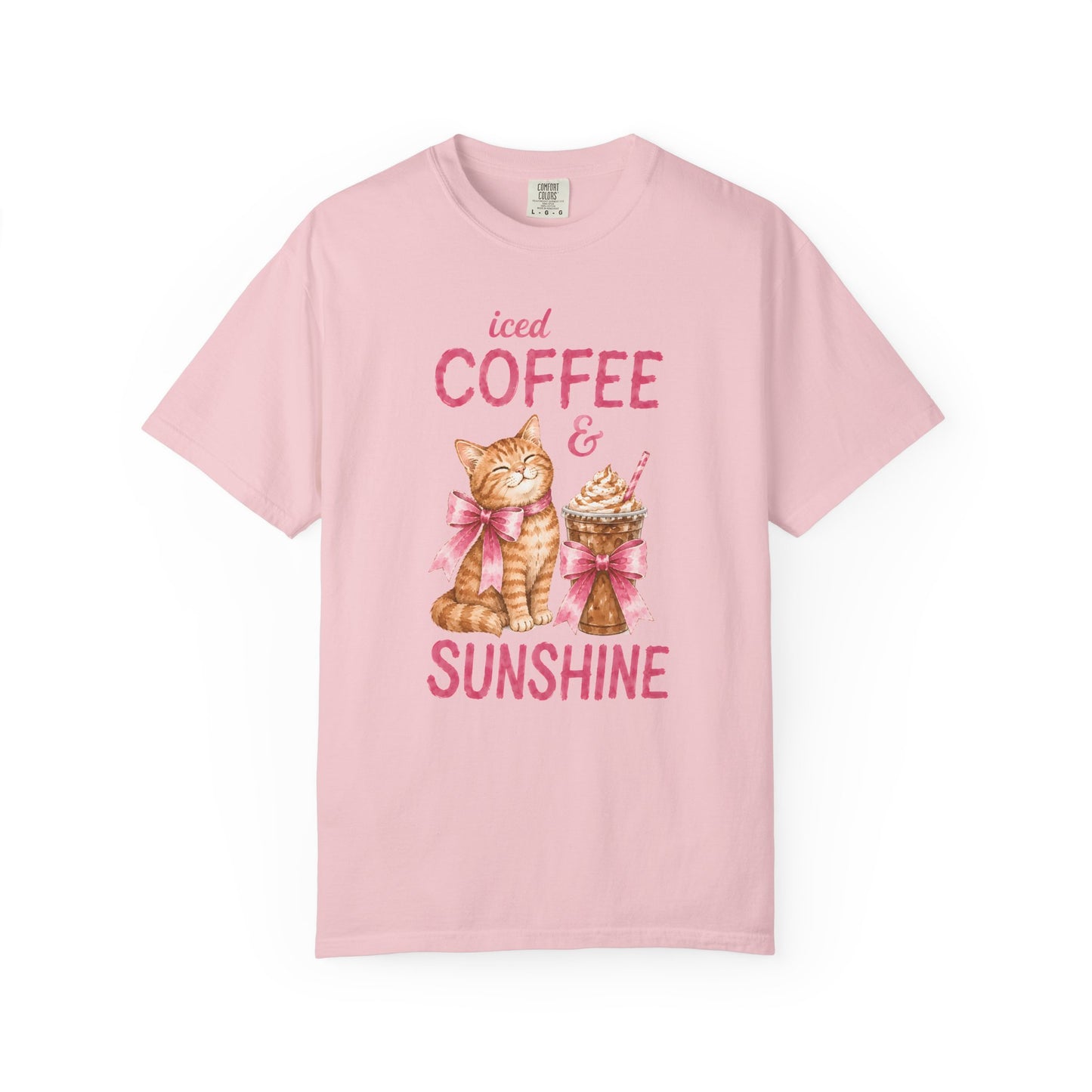 Iced Coffee & Sunshine Cat T-Shirt