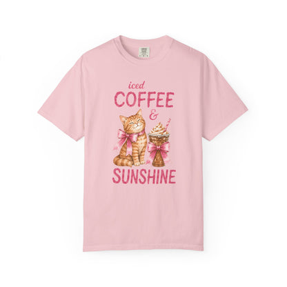 Iced Coffee & Sunshine Cat T-Shirt