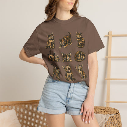 Funny Tortie Positions Cat T-Shirt
