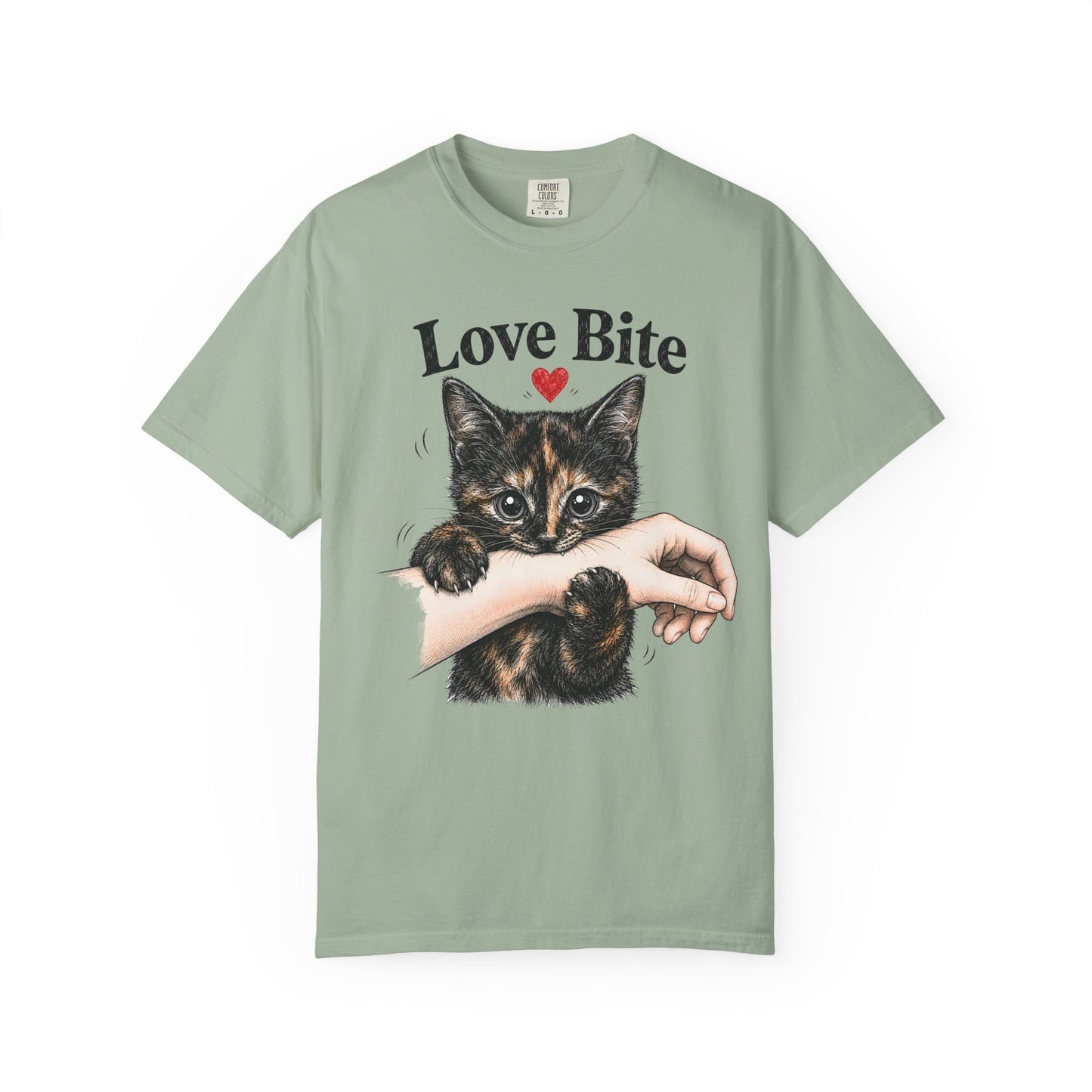 Love Bite Tortie Cat T-Shirt