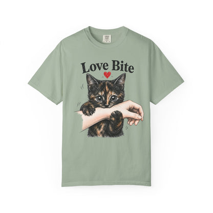 Love Bite Tortie Cat T-Shirt