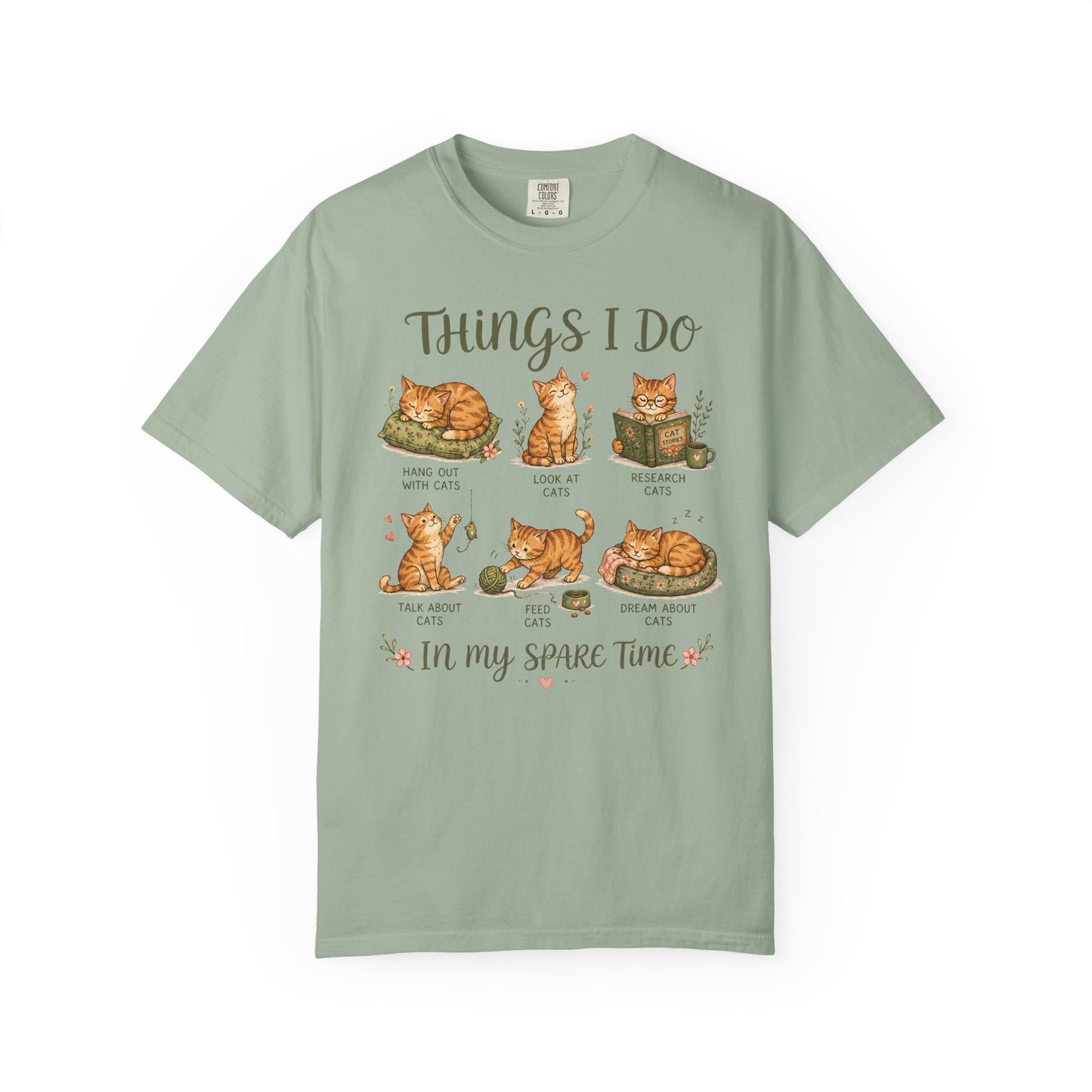 Spare Time Cat T-Shirt