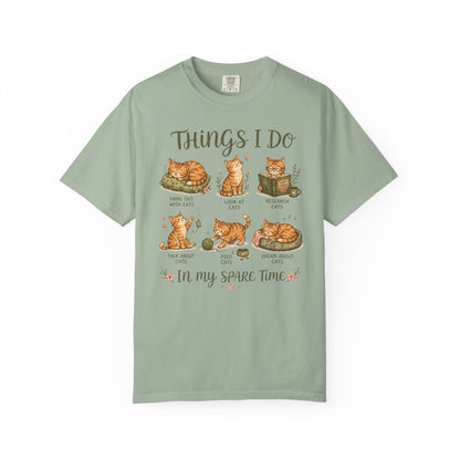 Spare Time Cat T-Shirt