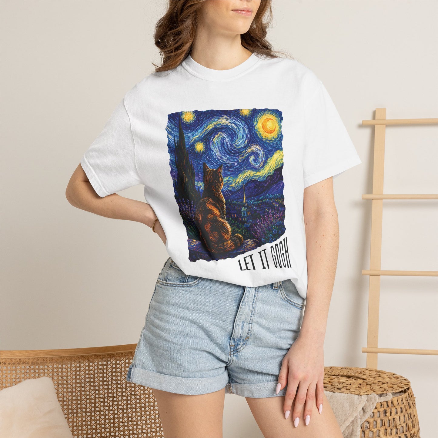 Let It Gogh Tortie Cat T-Shirt
