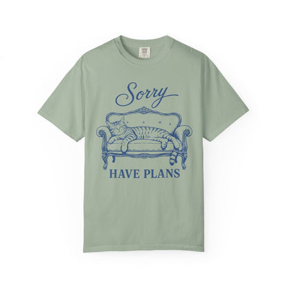 Sorry Have Plans Cat T-Shirt