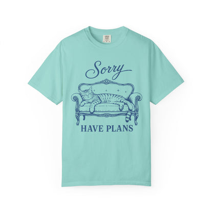 Sorry Have Plans Cat T-Shirt