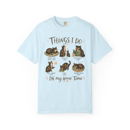 Spare Time Tortie Cat T-Shirt