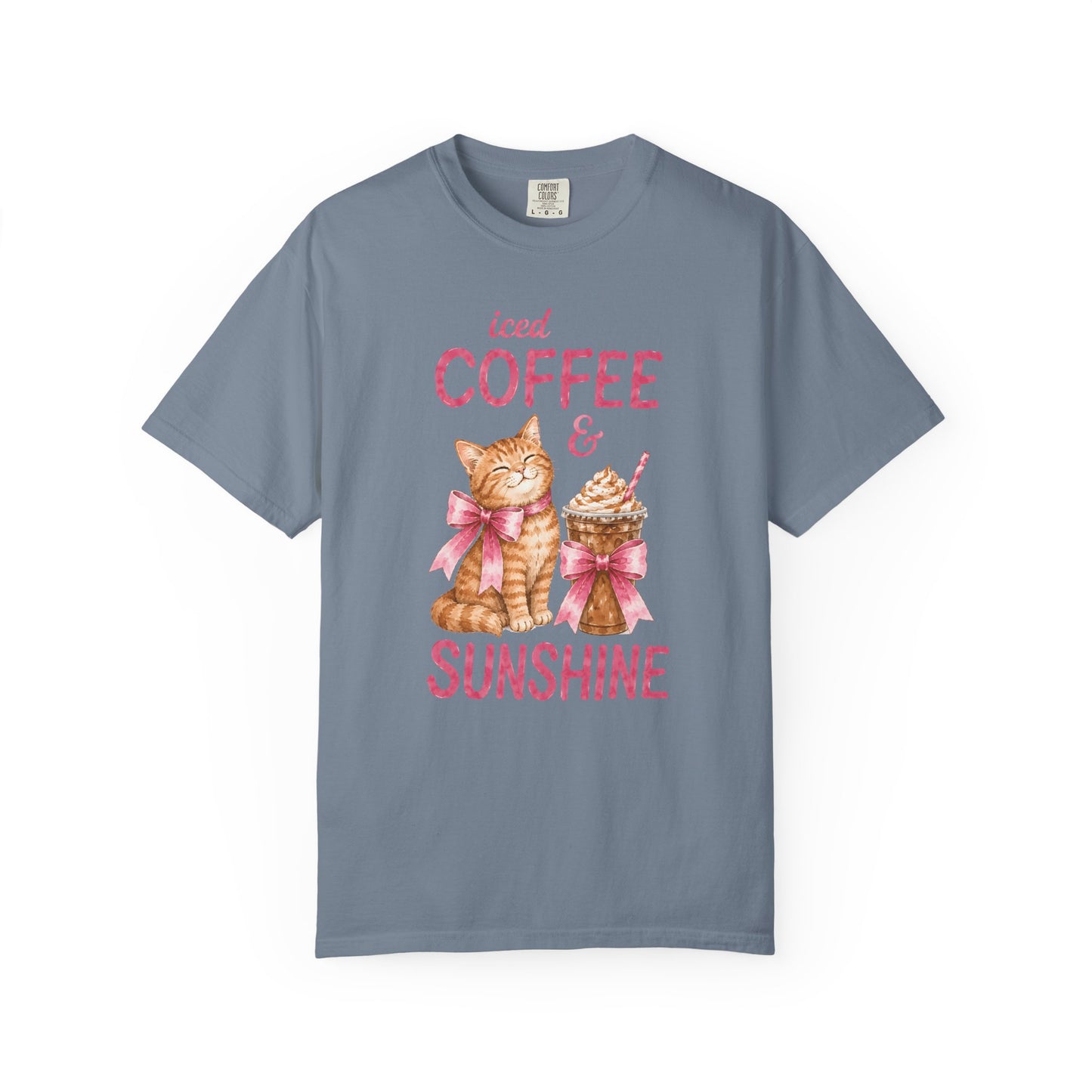 Iced Coffee & Sunshine Cat T-Shirt