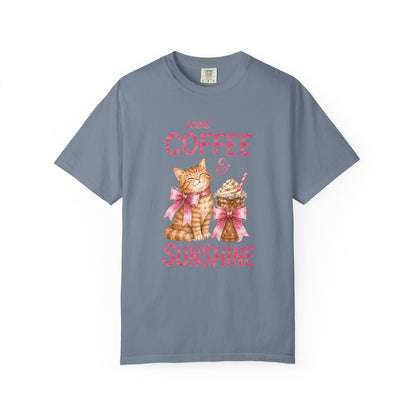 Iced Coffee & Sunshine Cat T-Shirt