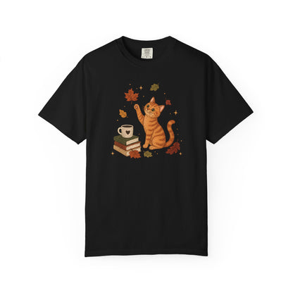 Cozy Fall Orange Cat T-Shirt