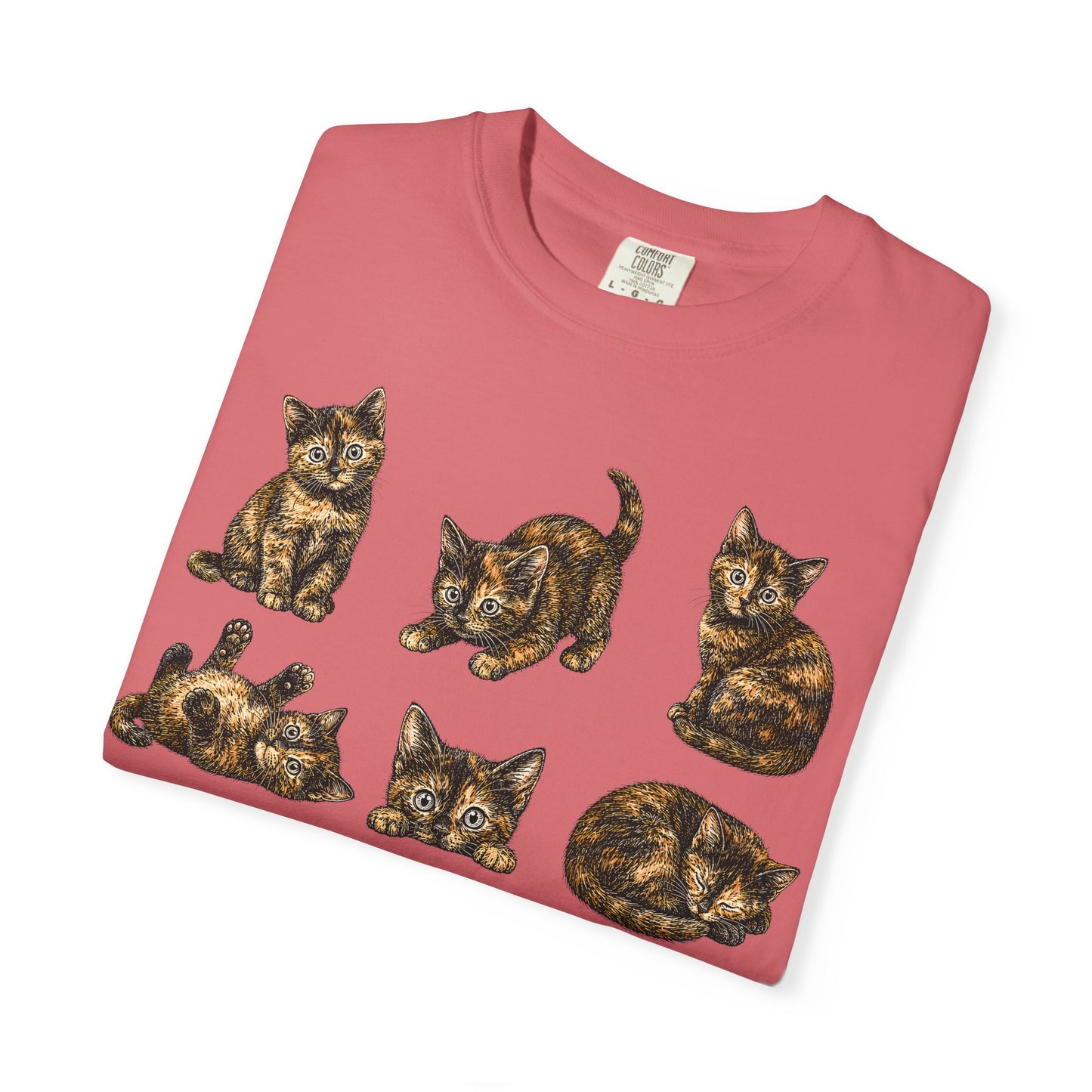 Funny Tortie Positions Cat T-Shirt