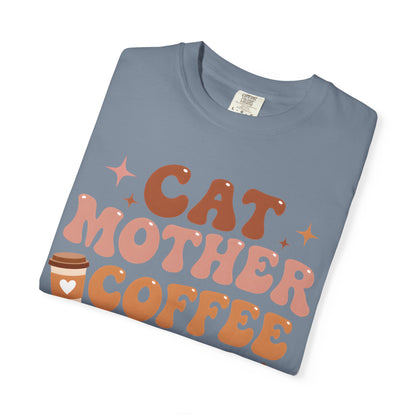 Cat Mother Coffee Lover Cat T-Shirt