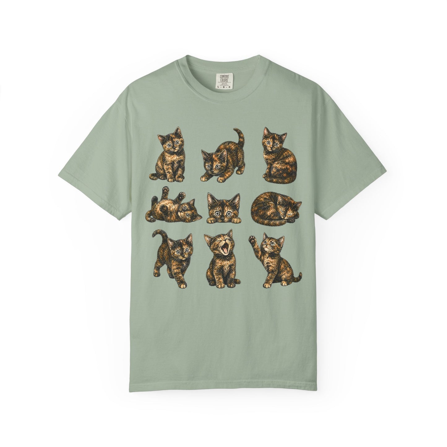 Funny Tortie Positions Cat T-Shirt