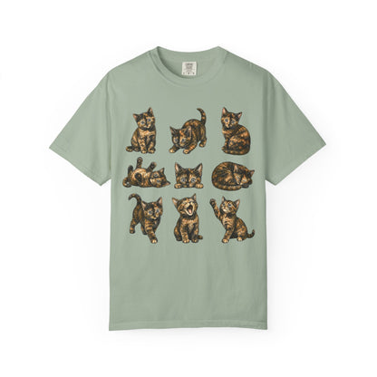 Funny Tortie Positions Cat T-Shirt