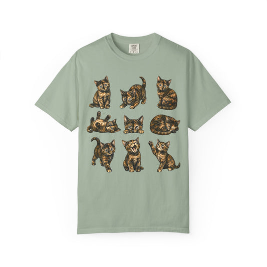 Funny Tortie Positions Cat T-Shirt