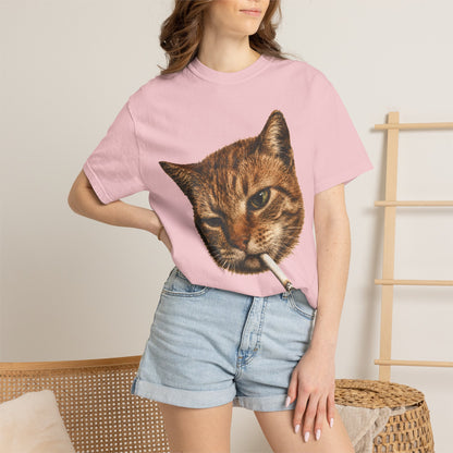 Smoking Cat T-Shirt