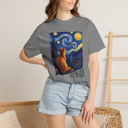 Let It Gogh Orange Cat T-Shirt