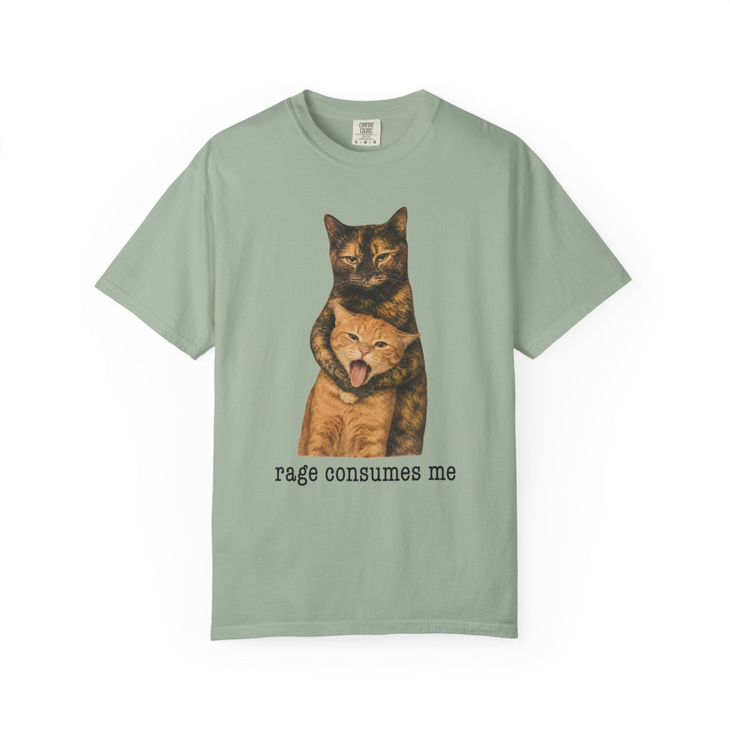 Rage Consumes Me Tortie Cat T-Shirt