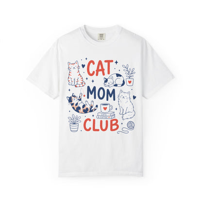 Orange & Tortie Cat Mom Club T-Shirt