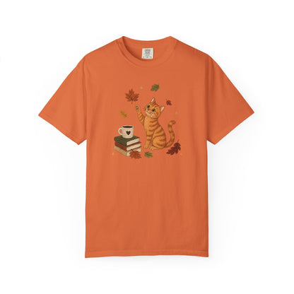 Cozy Fall Orange Cat T-Shirt