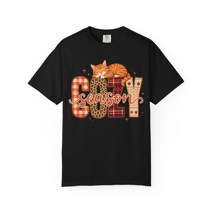 Cozy Season Fall Cat T-Shirt