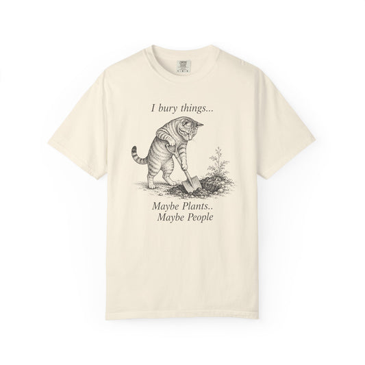 I Bury Things Cat T-Shirt