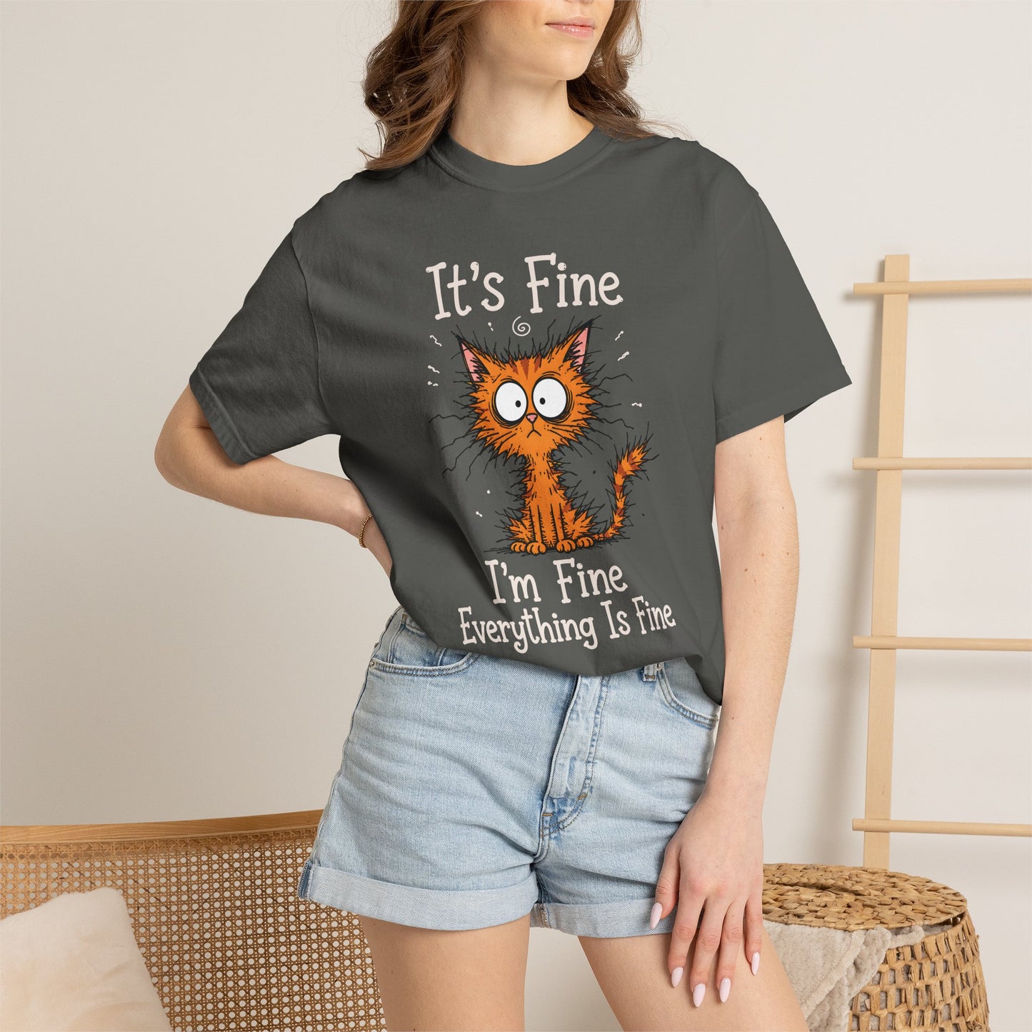 It’s Fine Orange Cat T-Shirt