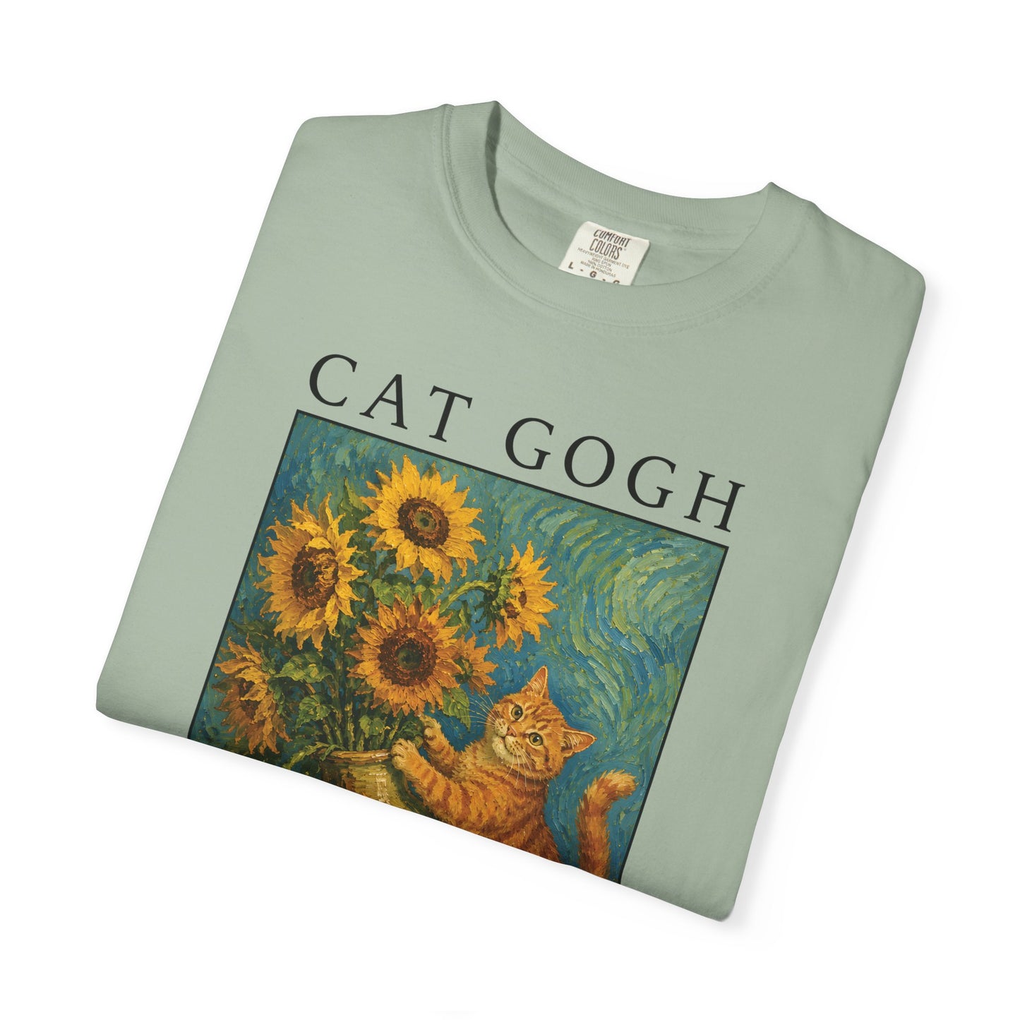 Sunflower Mischief Cat T-Shirt