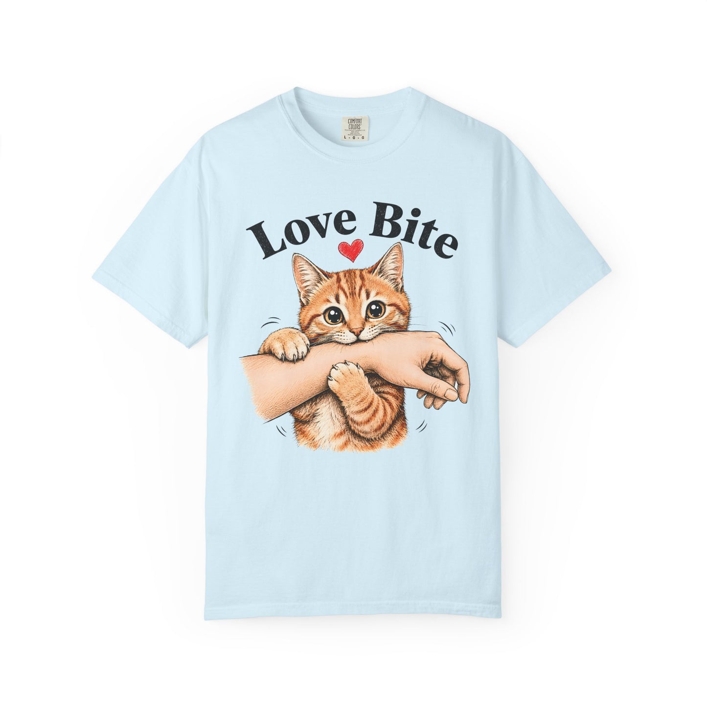 Love Bite Orange Cat T-Shirt