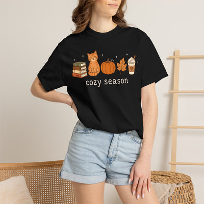 Cozy Season Orange Cat T-Shirt