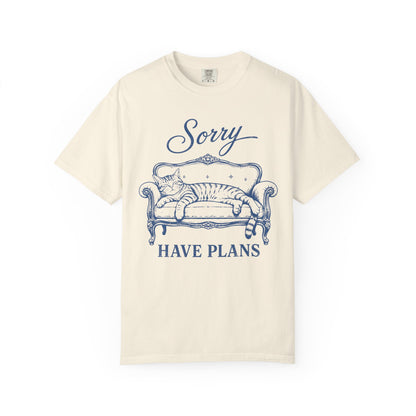 Sorry Have Plans Cat T-Shirt