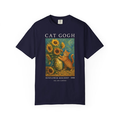 Sunflower Mischief Cat T-Shirt