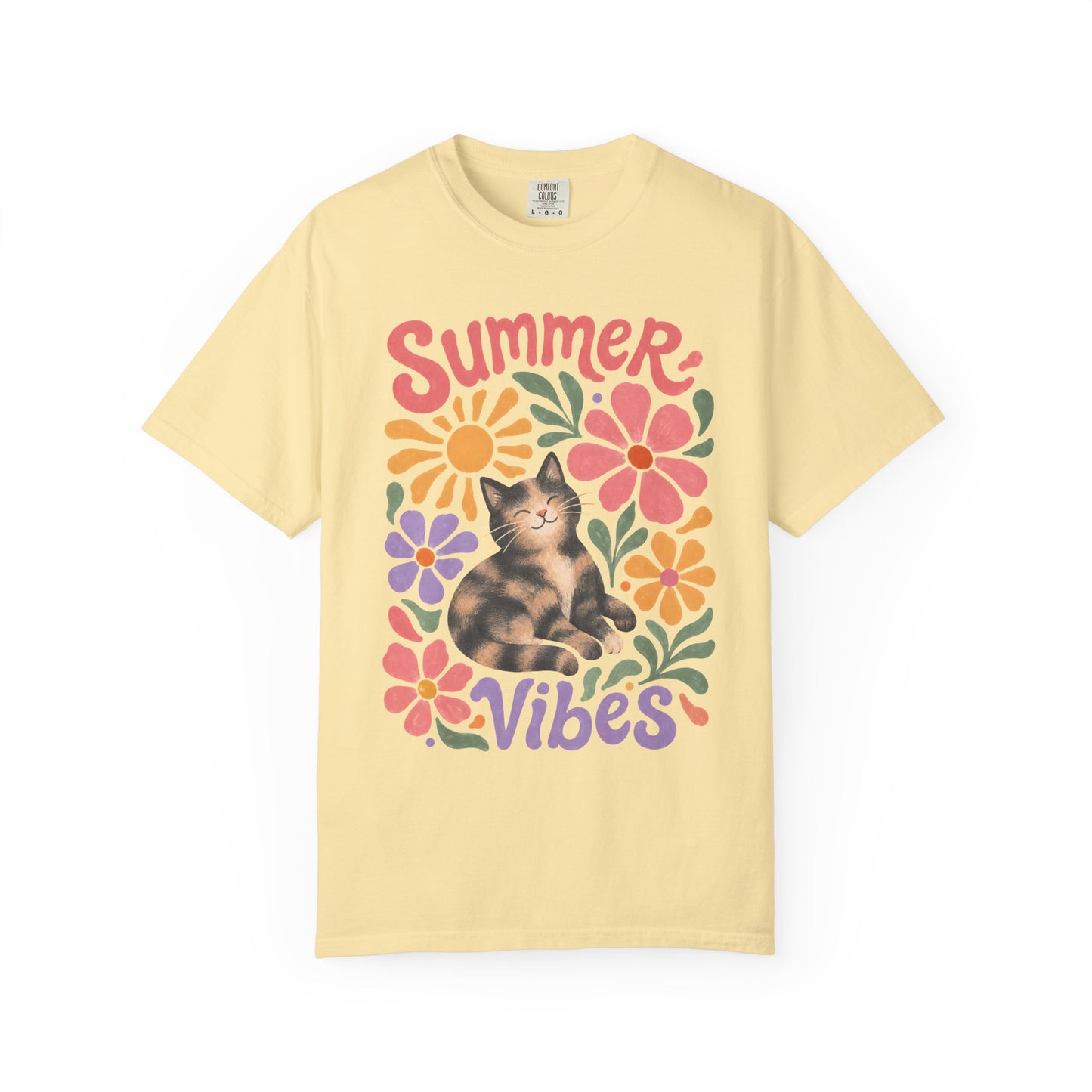 Summer Tortie Cat T-Shirt