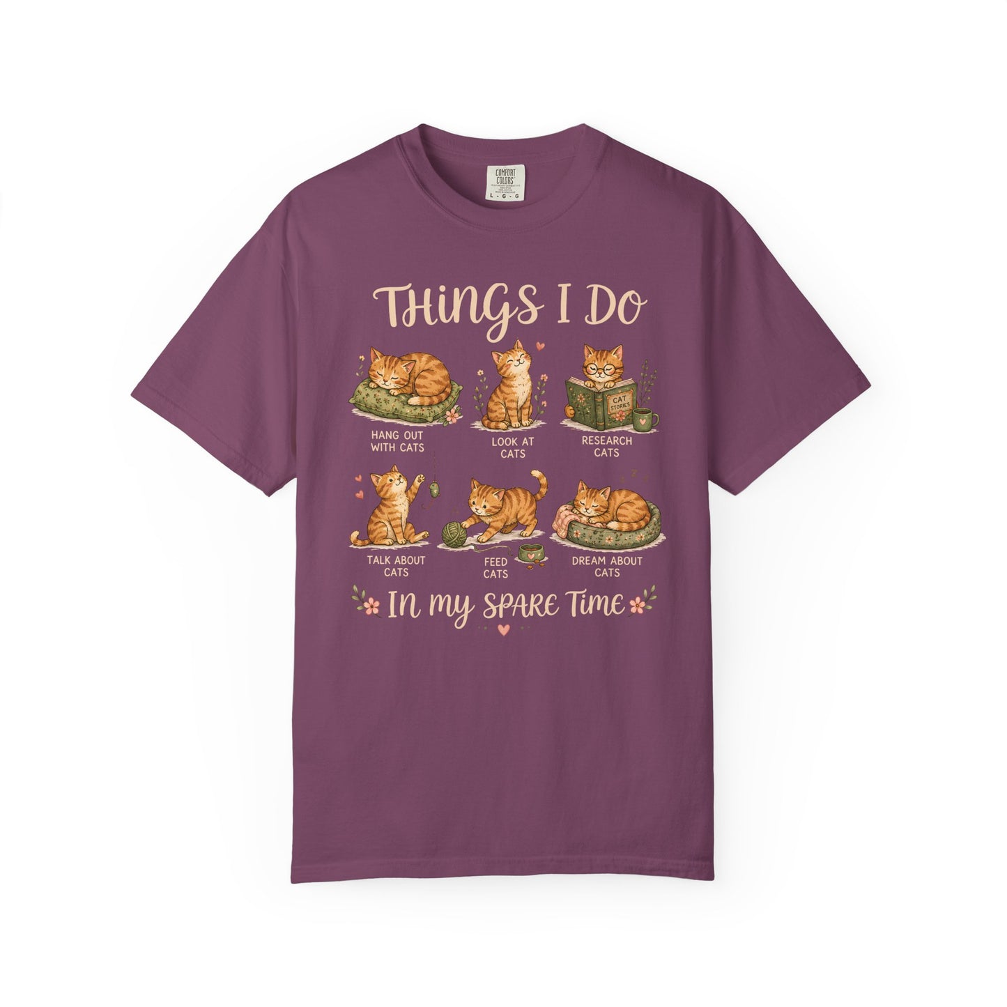 Spare Time Cat T-Shirt