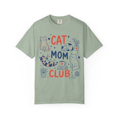 Orange & Tortie Cat Mom Club T-Shirt