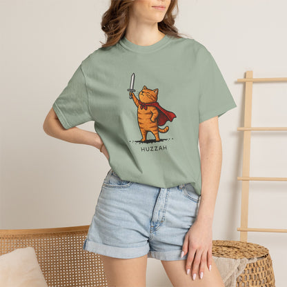 Huzzah Orange Cat T-Shirt