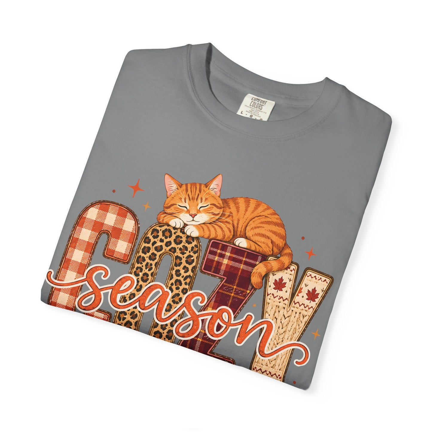 Cozy Season Fall Cat T-Shirt