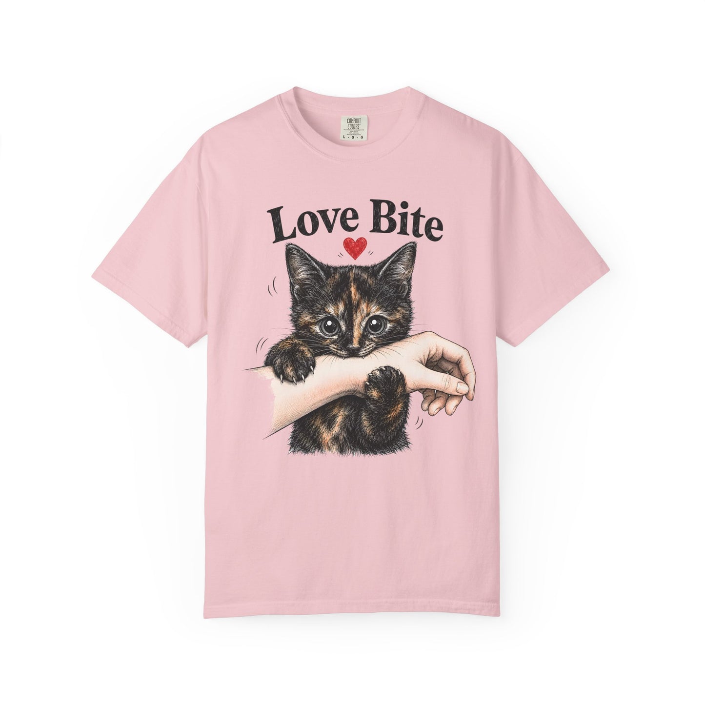 Love Bite Tortie Cat T-Shirt